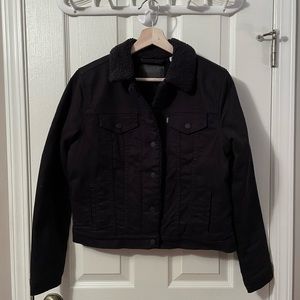 Levi's Black Sherpa Denim Jacket
